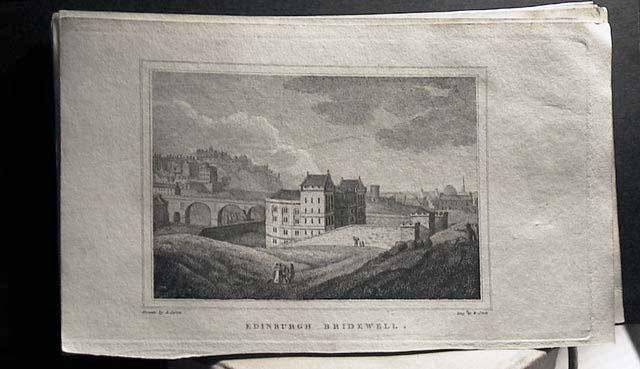 The Bridewell  -  Engravng from "Beauties of England & Wales"  -  zoom out