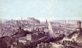 Engraving from Nelson's Pictorial Guide Books  -  Edinburgh from Calton Hill