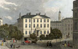 Engraving in 'Modern Athens'  -  hand-coloured  -  Drummond Place