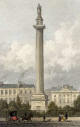 Engraving in 'Modern Athens'  -  hand-colooured  -  Lord Melville's Monument
