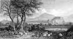 Engraving from 'Modern Athens'  -  Edinburgh from Craigleith
