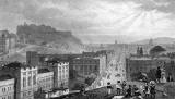 Engraving in 'Modern Athens'  -  Edinburgh from Calton Hill