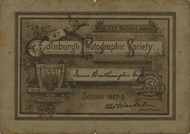 EPS Membership Card  -  1887-88