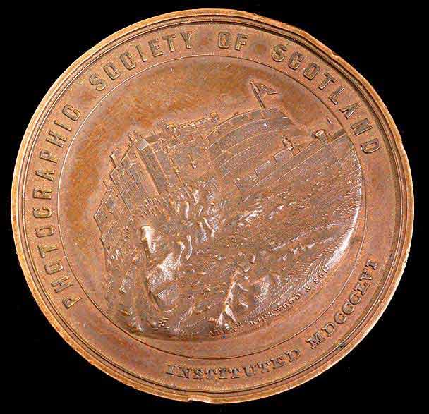 Photographic Society of Scotland Medal awarded to John MacNair, 1860