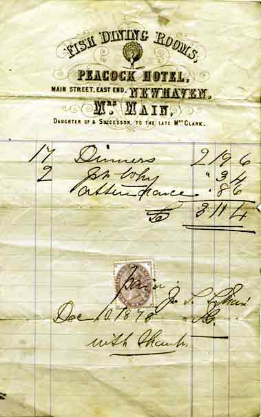 EPS Dinner Billl - 1878