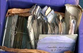 Box of old EPS documents
