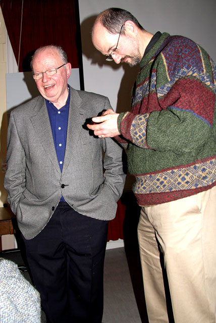 EPS Members gather on 15 December 2012 to celebrate the recent invitation to Sandy Cleland, a former President of Edinburgh Photographic Society to join the London Salon.