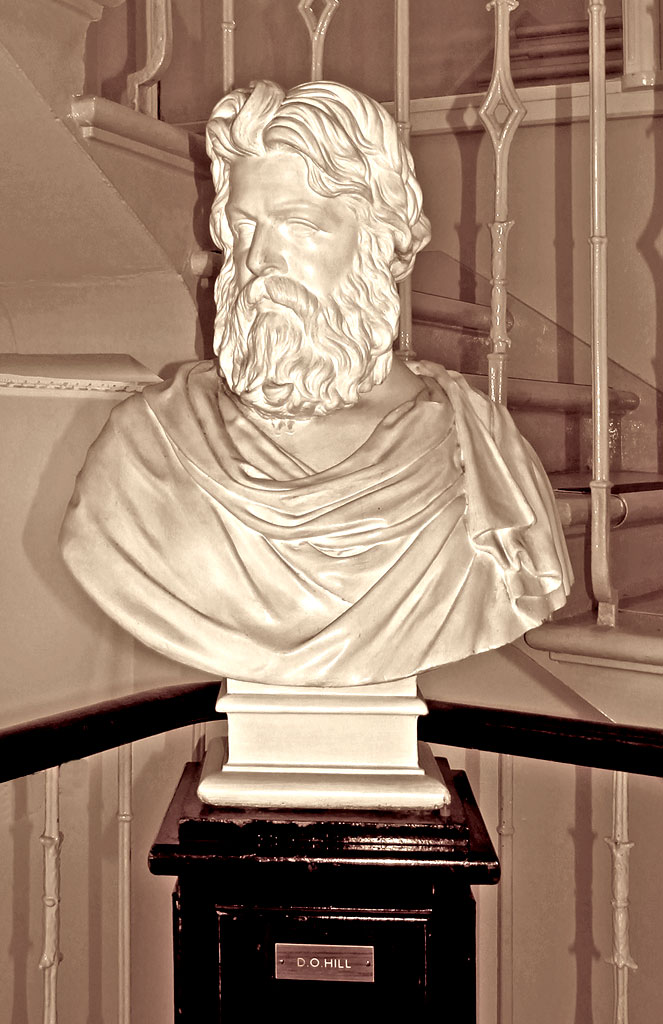 Bust of DO Hill, at EPS Premises, 68 Great King Street  -  Where did it come from and when?