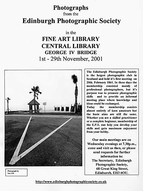 Exhibition   -  Photographs by Members of Edinburgh Photographic Society in the Fine Art Room of Edinburgh Public Library