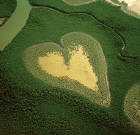 Heart of Voe  -  Photograph from the exhibition 'The Earth from the Air' at the Royal Botranic Gardens, Edinburgh