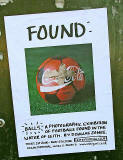 'Found'  -  An exhibition of footballs found in the Water of Leith  -  June 2006