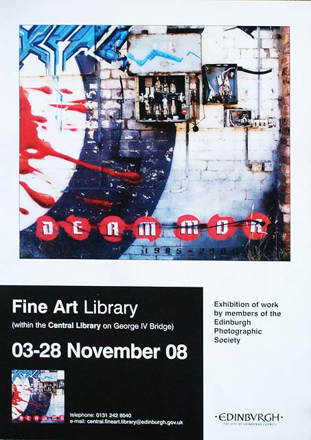 Exhibition of prints by Members of Edinburgh Photographic Society  -  in the Fine Arts Dept of Edinburgh Central Library, George IV Bridge, Edinburgh