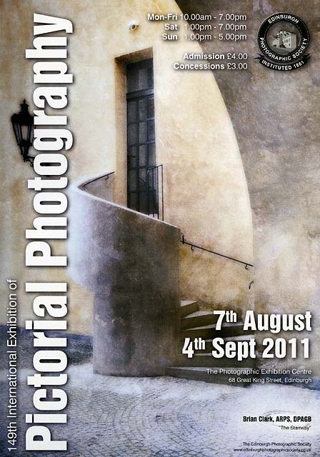 A poster for the EPS International Exhibition of Photography 2011, featuring a photo by Biran Close, ARPS, AFIAP