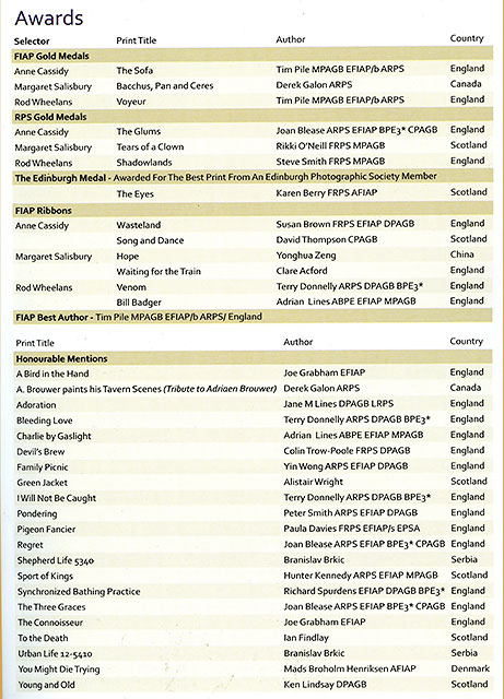 EPS Exhibition, 2012  -  Awards