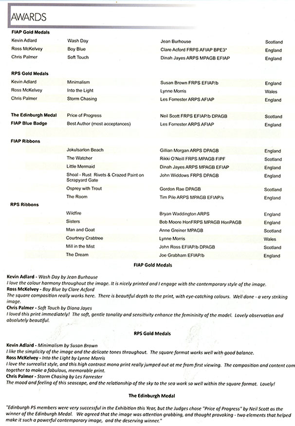 EPS Exhibition, 2014 - Awards