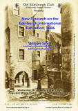 Poster for Old Edinburgh Club Lecture - January 2014