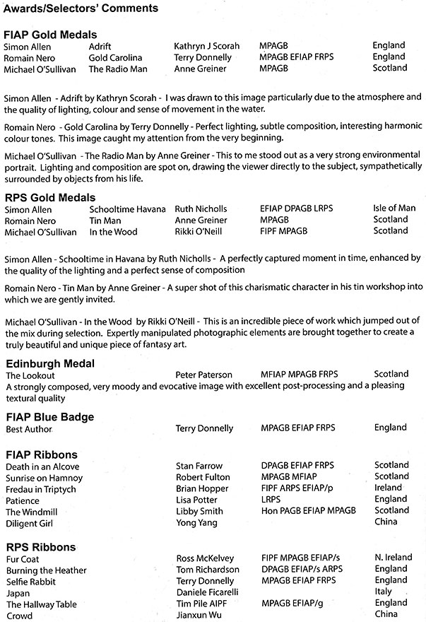 EPS Exhibition, 2016- Awards