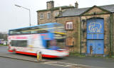 Bus at Wst Harbour Road  -  1 eighth second exposure