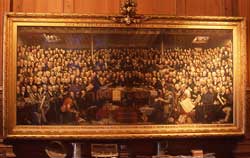 DO Hill's oil painting of The Disruption