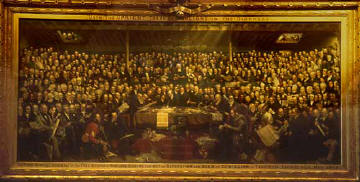DO Hill's painting of the Disrupton