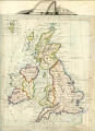 Map of the British Isles  -  1844