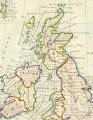 Detail from a map of the British Isles  -  1844
