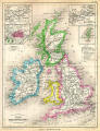 Map of the British Isles  -  1877
