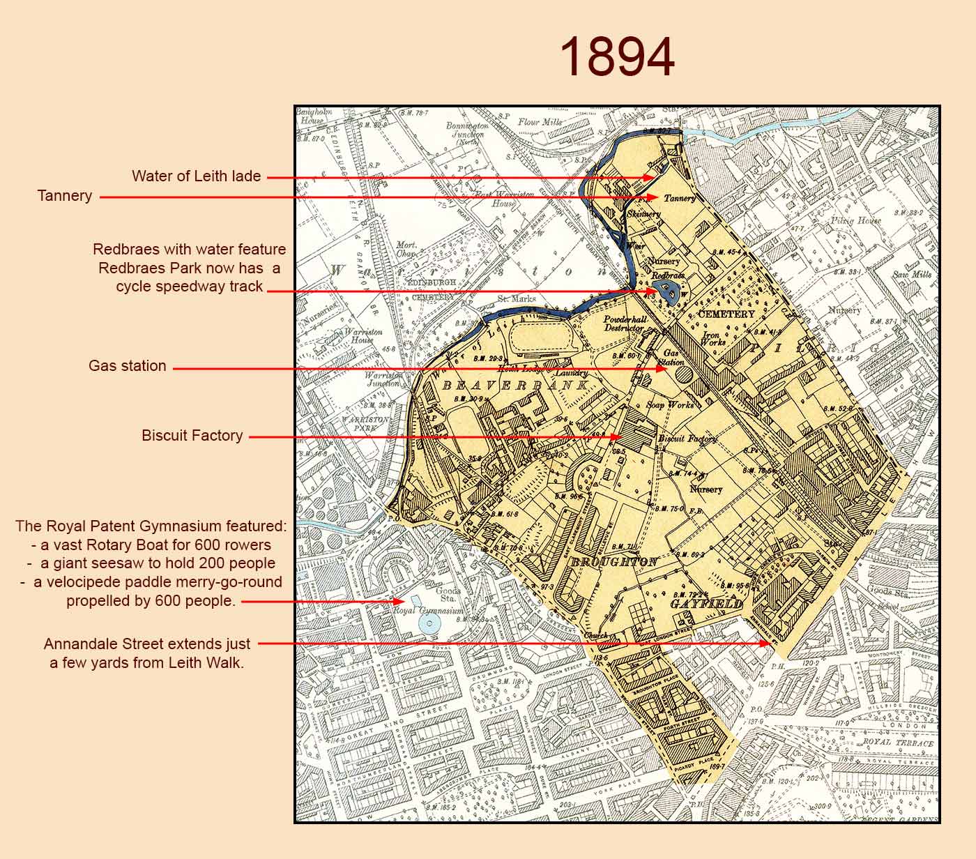 Broughton Ward (1995-2007)    -  1894 OS Map, 6 inch scale + comments