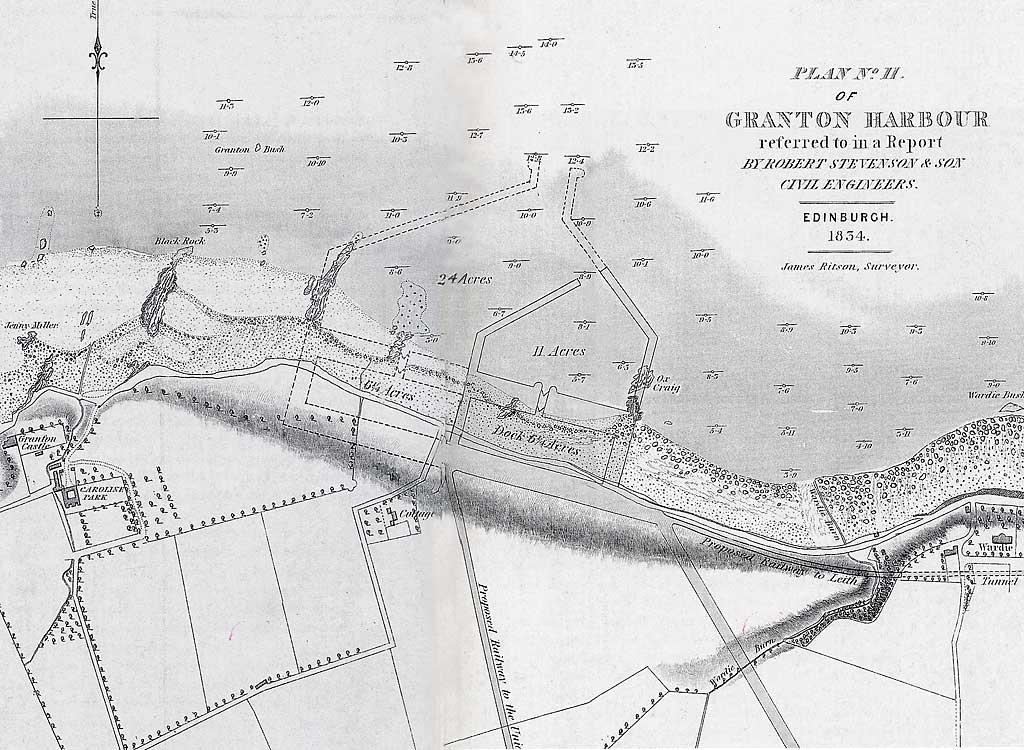 A plan of Granton Harbour, proposed in 1834