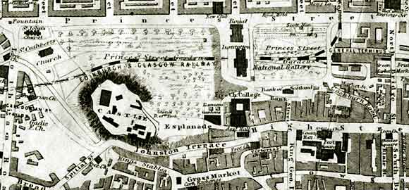 Edinburgh map  -  1860  -  zoomed in