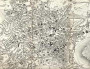 Edinburgh  -  1870  -  Enlargement of part of a map by John Bartholemew that appeared in the Edinburgh & Leith Post Office Directory 1870-71