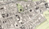 Edinburgh Old Town  -  Extract from a Bartholemew Map, 1891  -  Royal Mile (east)