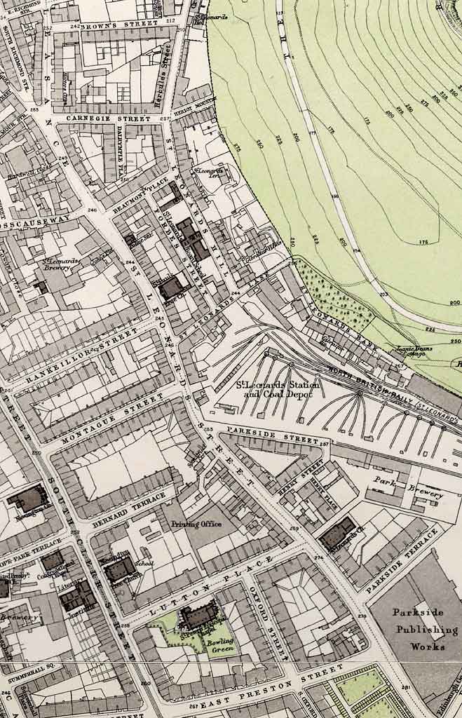  Extract from a Bartholemew Map, 1891  -  st_leonards