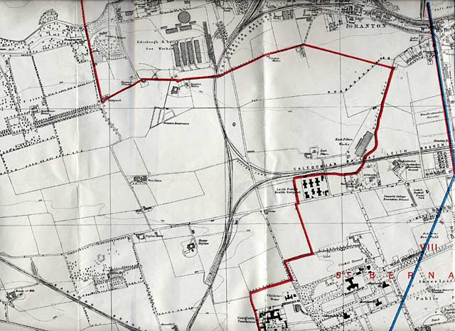 Edinburgh and Leith Map, 1915  -  North-west Edinburgh section