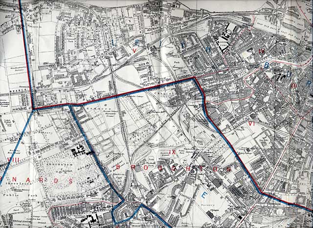 Edinburgh and Leith map  -  North Edinburgh section