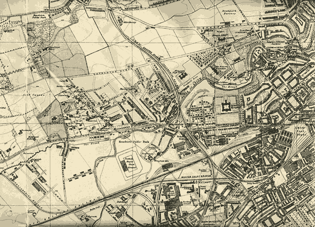 Edinburgh and Leith map, 1925  -  West Edinburgh section  -  Enlarged