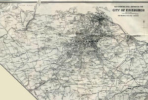 Map by John Bartholomew & Son Ltd.  -  The whole city of Edinburgh, 1925