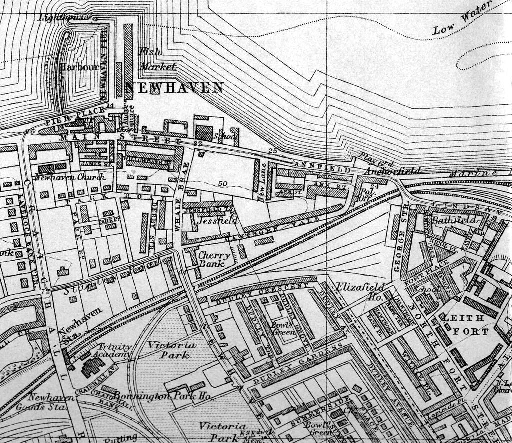Edinburgh and Leith map, 1925  -  Newhaven  -  Enlarged