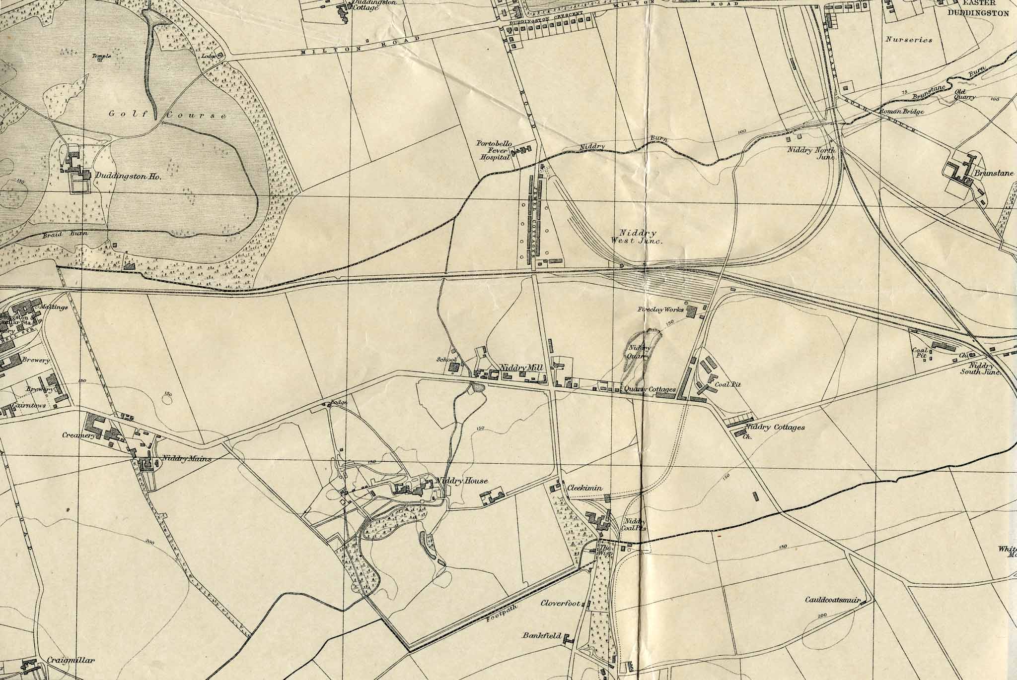 0 Map Edinburgh 1925 Niddrie And Craigmillar 2048 