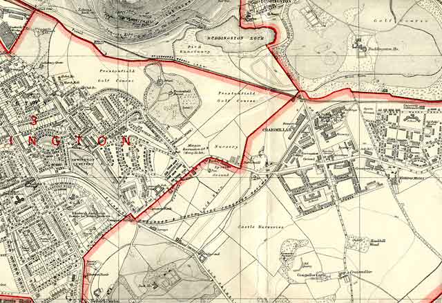 Edinburgh and Leith map, 1940  -  South-east Edinburgh section