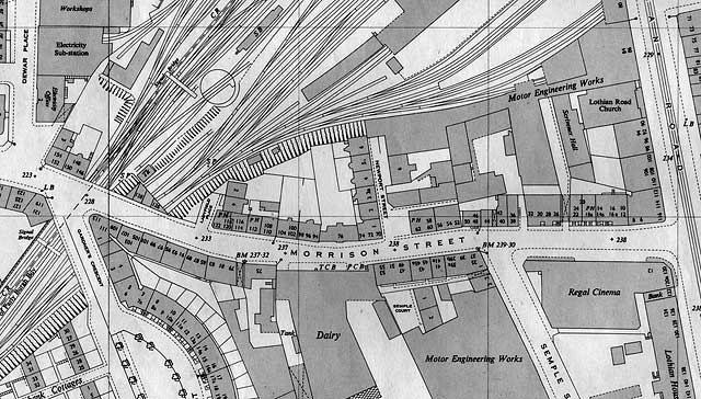 1948 Ordnance Survey Map  -  Morrison Street