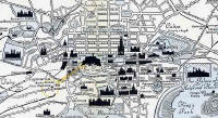Pictorial Map of Edinburgh showing Bruce Peebles' works,  1898 to 1954  -  Zoom in to North Edinburgh
