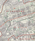 Edinburgh and Leith map, 1955  -  Central Edinburgh (west)