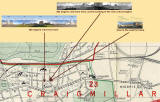 Map showing where panoramic photos of Craigmillar were taken from