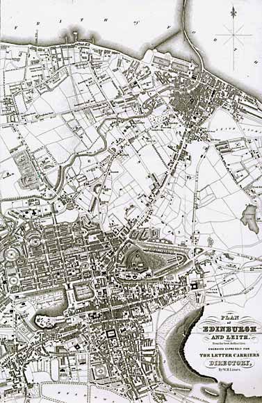 Map of Edinburgh and Leith -  1840