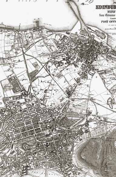 Map of Edinburgh and Leith  -  1870