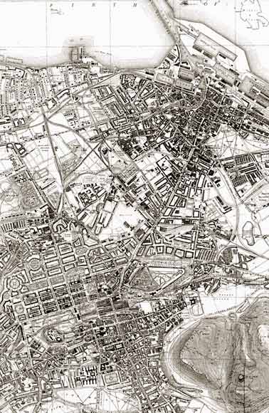 Map of Edinburgh and Leith  -  1917
