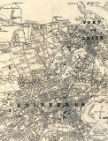 Map of Edinburgh & Leith by John Bartholomew  -  1925