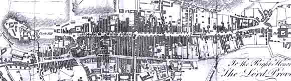 Edinburgh Castle to Holyrood Palace - Map from an 1817 Edinburgh Guidebook.