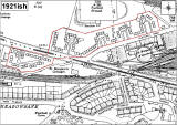 Edinburgh  - Meadowbank  area   -  Map showing hutments